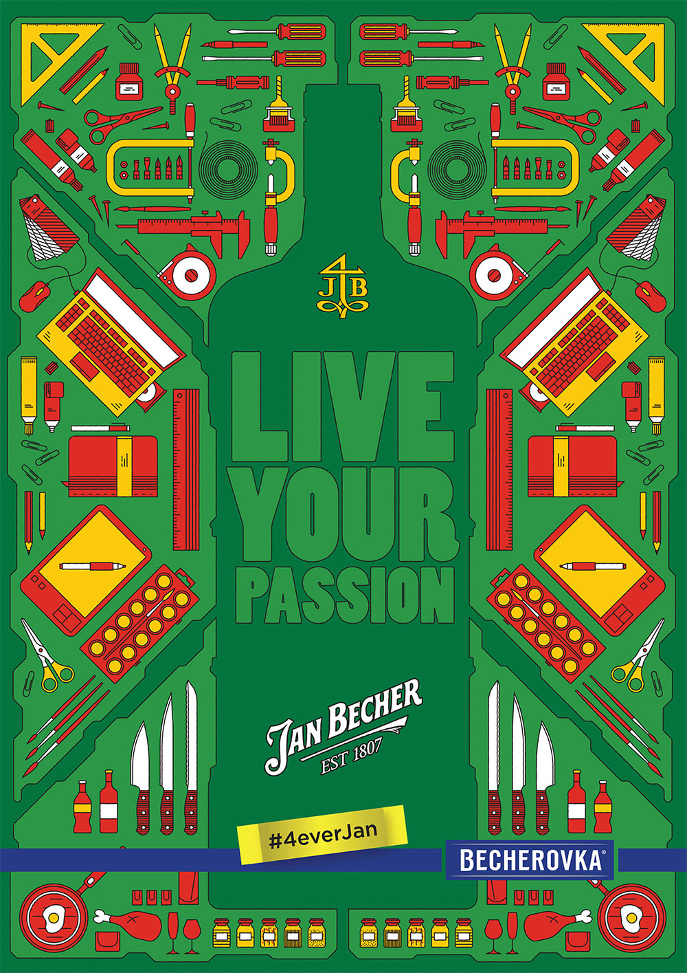 Becherovka Poster | Vector Illustrations  | Client: drawETC. / Becherovka