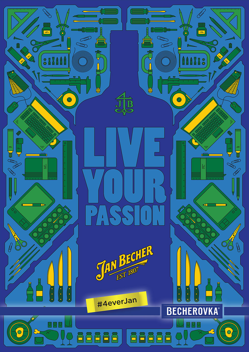 Becherovka Poster | Vector Illustrations  | Client: drawETC. / Becherovka