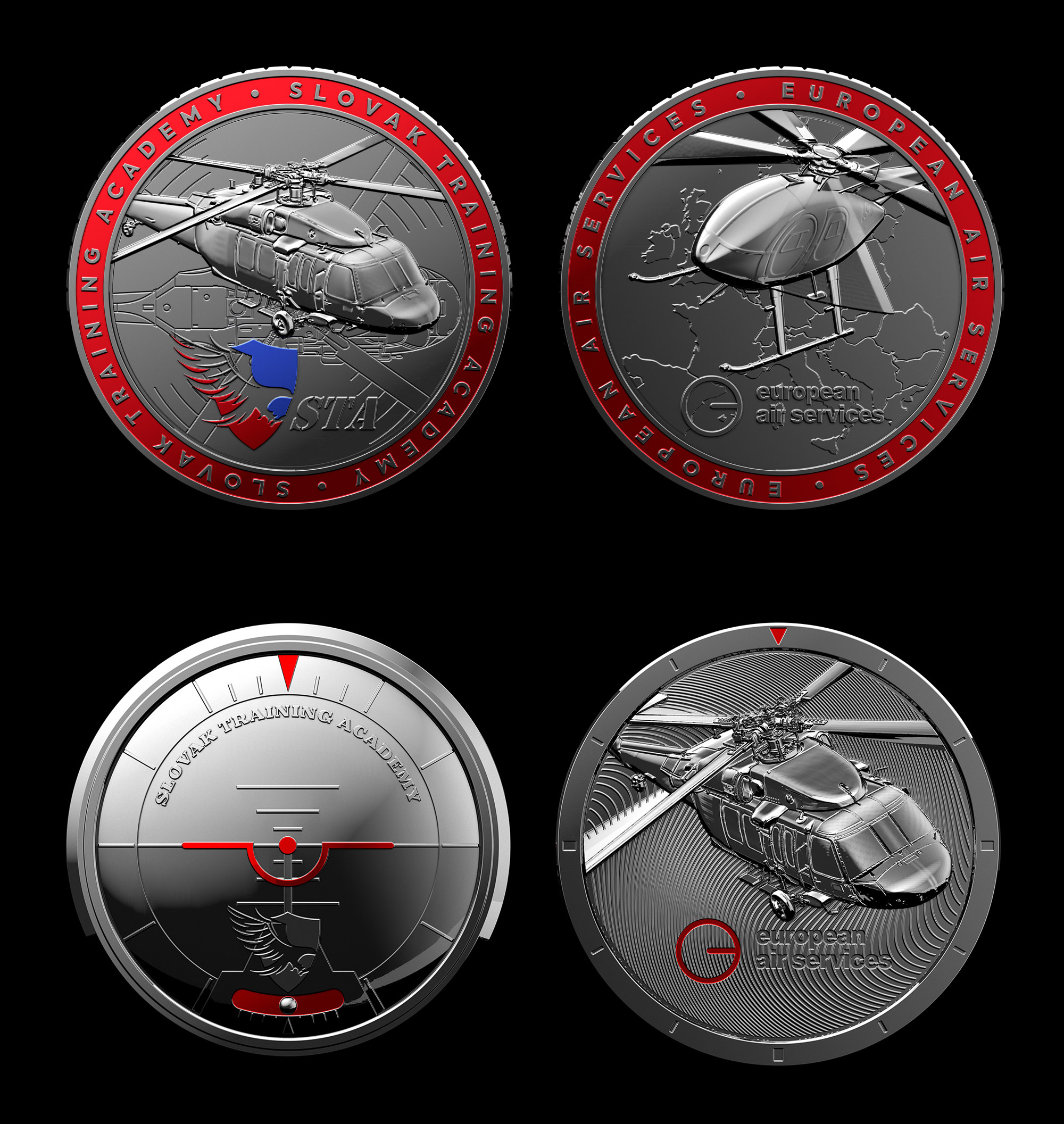 EAS/STA Coin design and visualisation | Client: EAS/STA / drawETC.