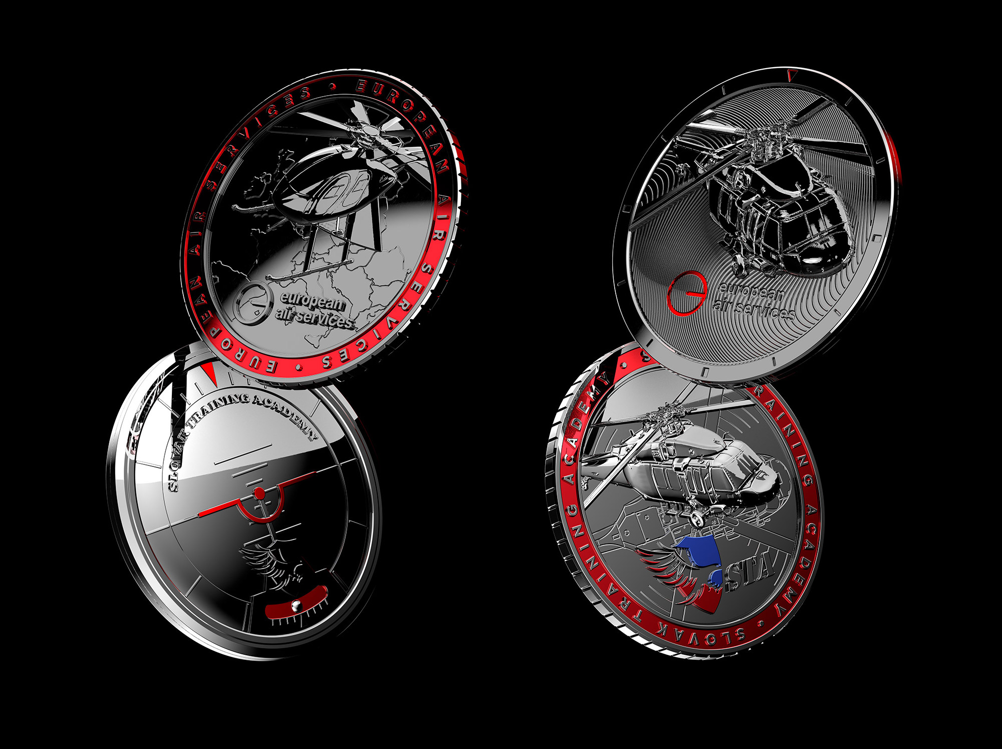 EAS/STA Coin design and visualisation | Client: EAS/STA / drawETC.