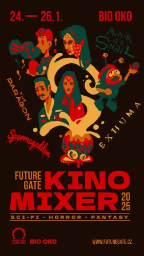 Kinomixer 2025 | Poster | Illustration: Emma @ma_mima_ | drawETC.