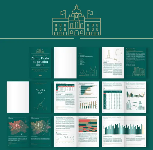 Prague City Tourism Brochure | design, illustration, prepress | Client: drawETC. / PCT